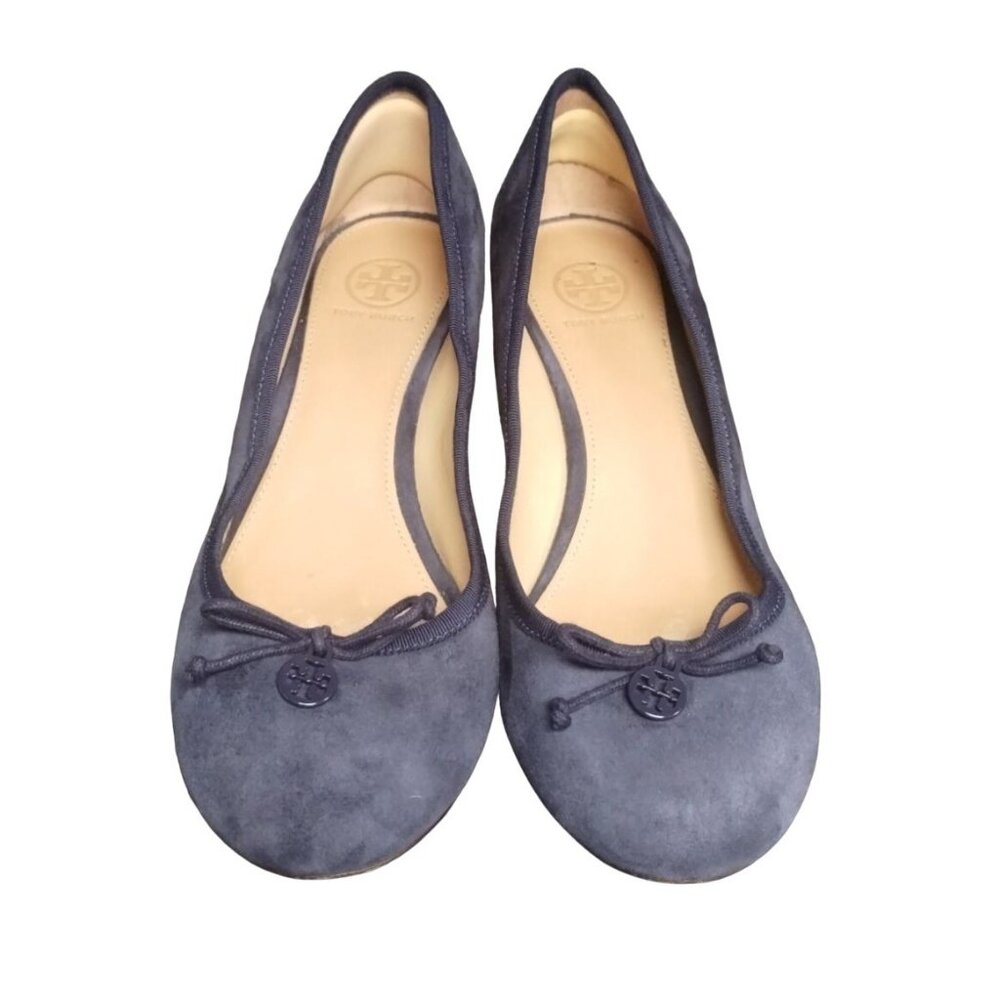 Tory Burch Women's Navy Blue Wedges Size 9M SKU 1836